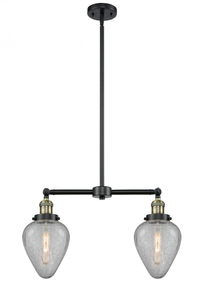 Geneseo - 2 Light - 21 inch - Black Antique Brass - Stem Hung - Island Light