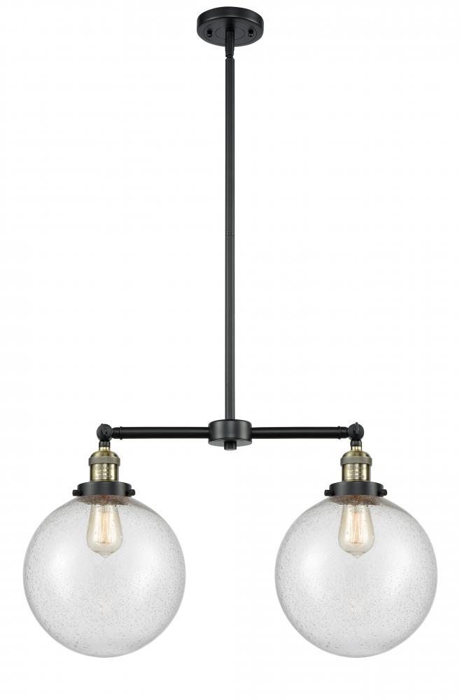 Beacon - 2 Light - 25 inch - Black Antique Brass - Stem Hung - Adjustable Island Light