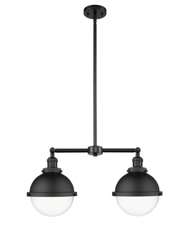 Hampden - 2 Light - 18 inch - Matte Black - Stem Hung - Island Light