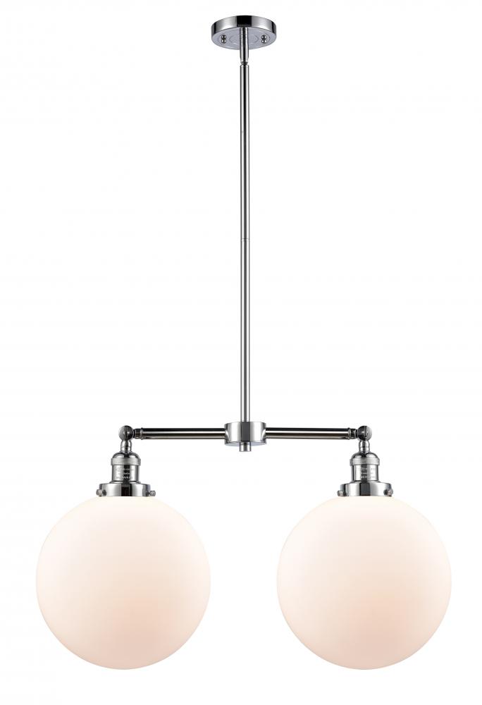 Beacon - 2 Light - 27 inch - Polished Chrome - Stem Hung - Adjustable Island Light