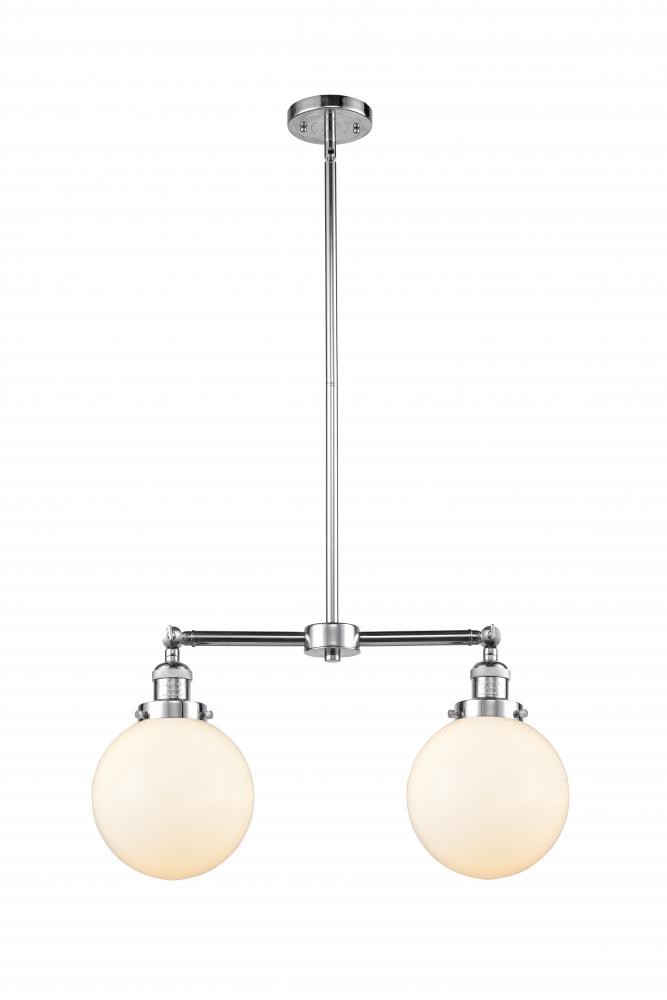 Beacon - 2 Light - 25 inch - Polished Chrome - Stem Hung - Adjustable Island Light