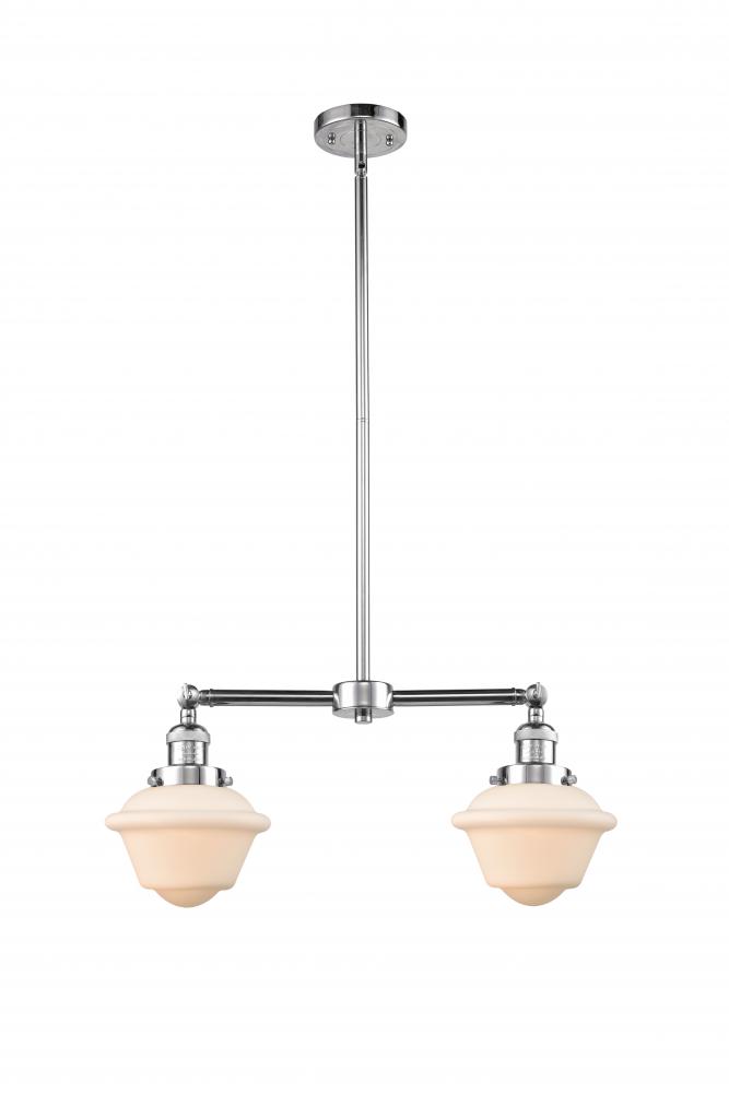 Oxford - 2 Light - 24 inch - Polished Chrome - Stem Hung - Island Light