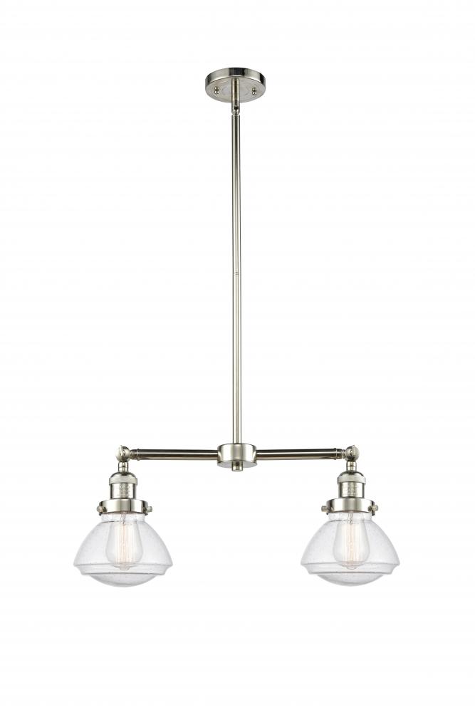 Olean - 2 Light - 22 inch - Polished Nickel - Stem Hung - Island Light