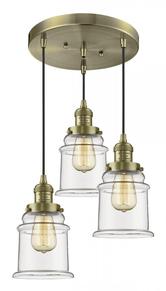 Canton 3 Light Multi-Pendant