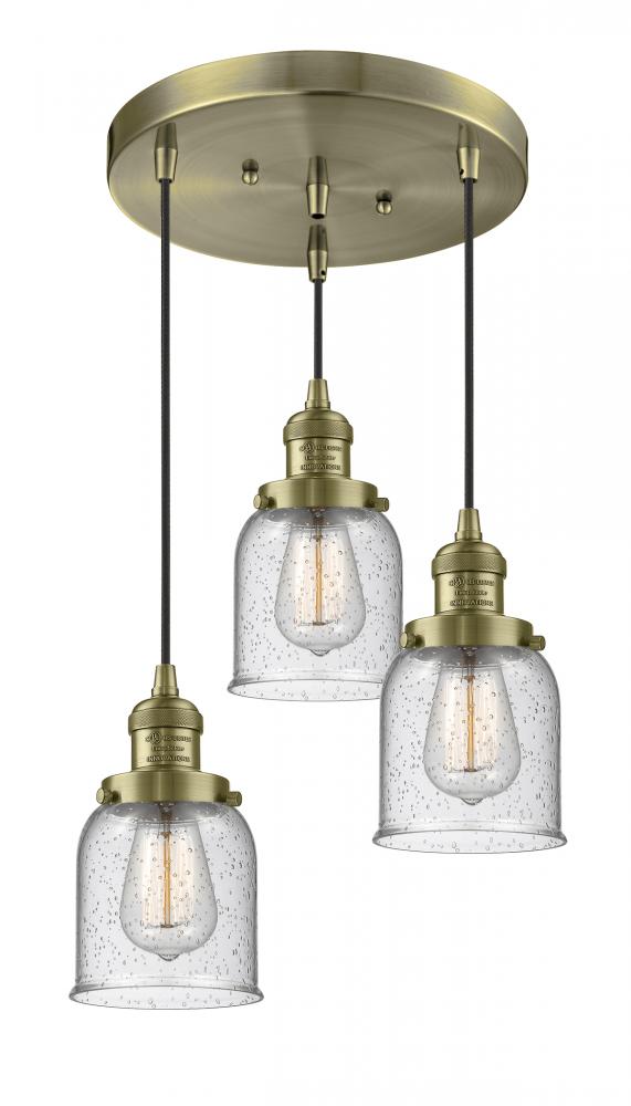 Small Bell 3 Light Multi-Pendant