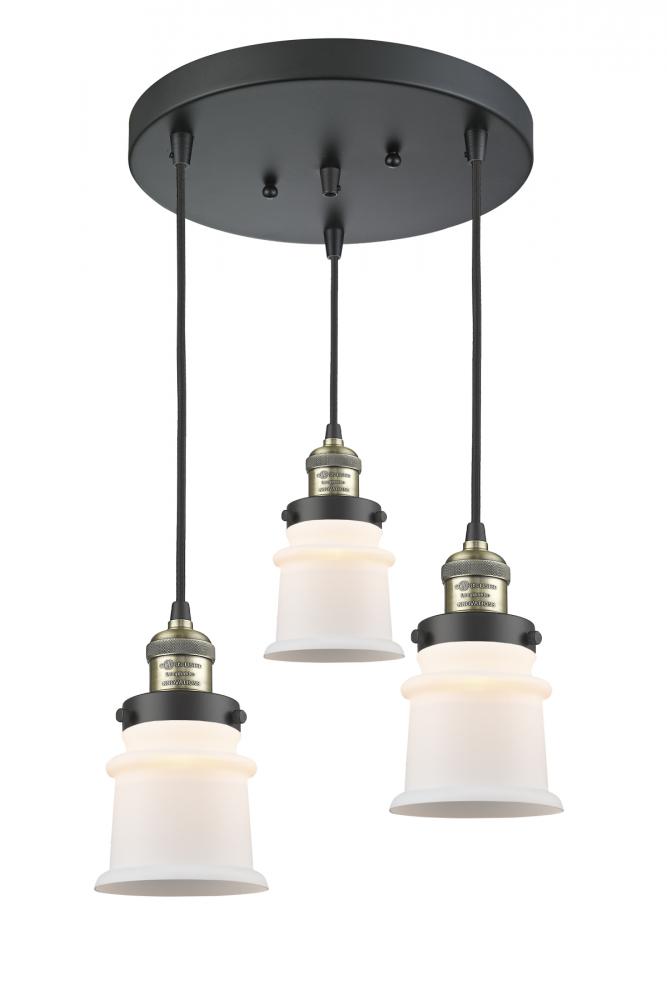 Small Canton 3 Light Multi-Pendant
