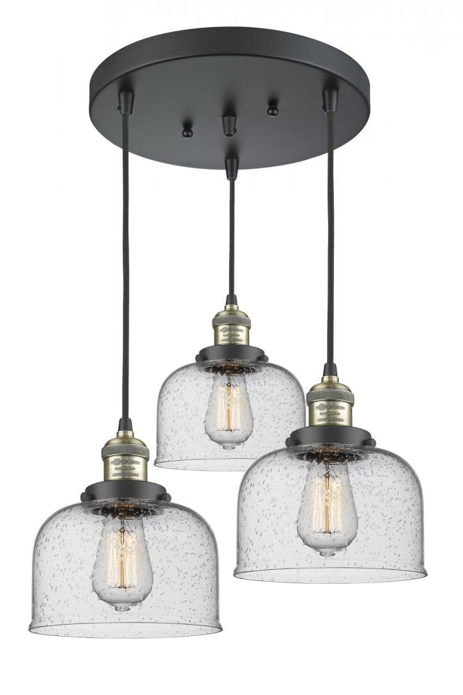 Large Bell 3 Light Multi-Pendant