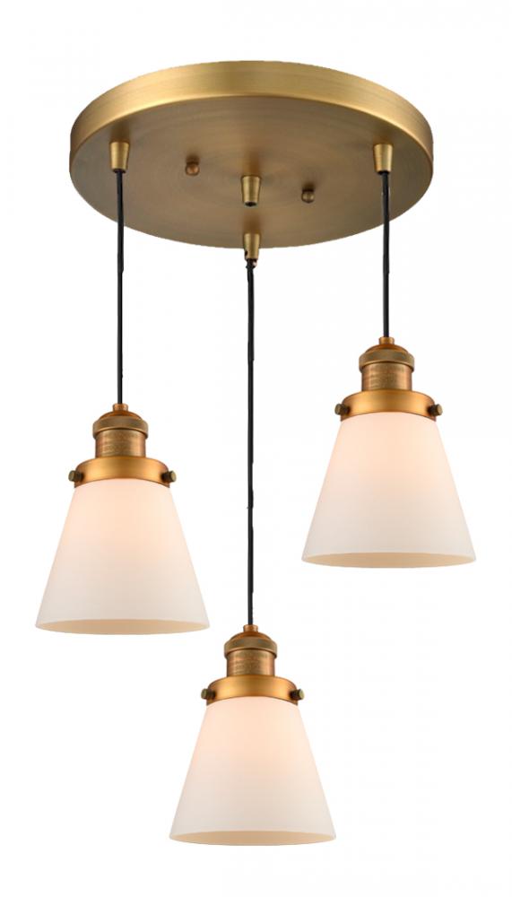 Small Cone 3 Light Multi-Pendant