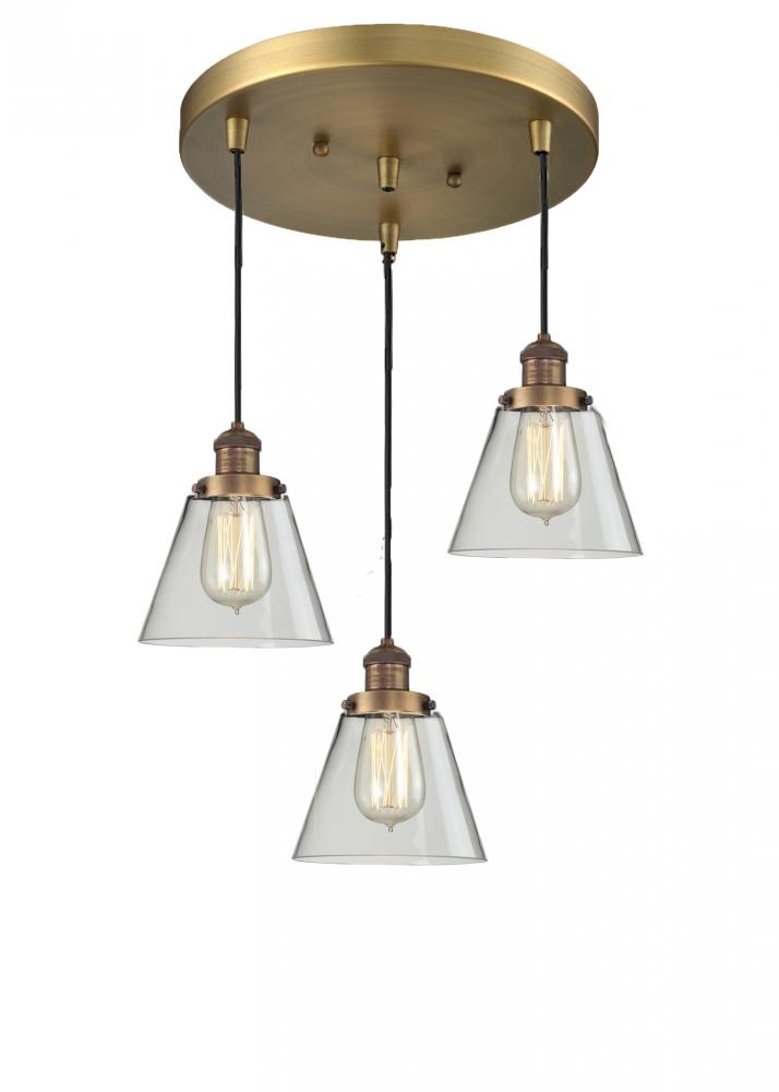 Small Cone 3 Light Multi-Pendant