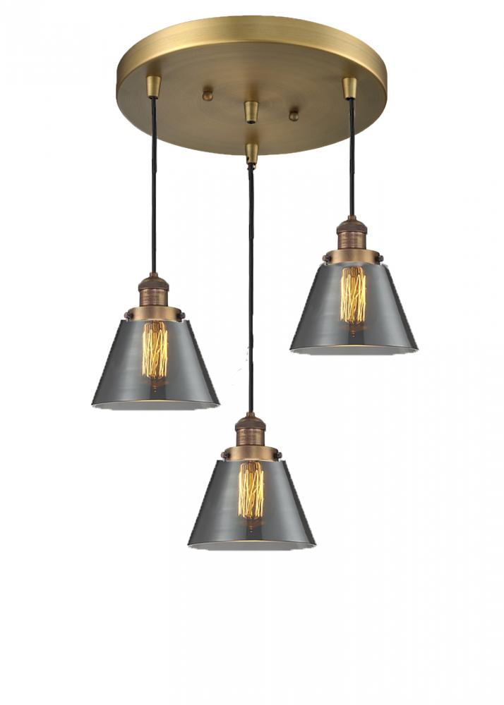 Small Cone 3 Light Multi-Pendant