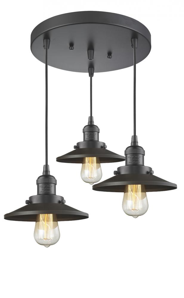 Railroad 3 Light Multi-Pendant