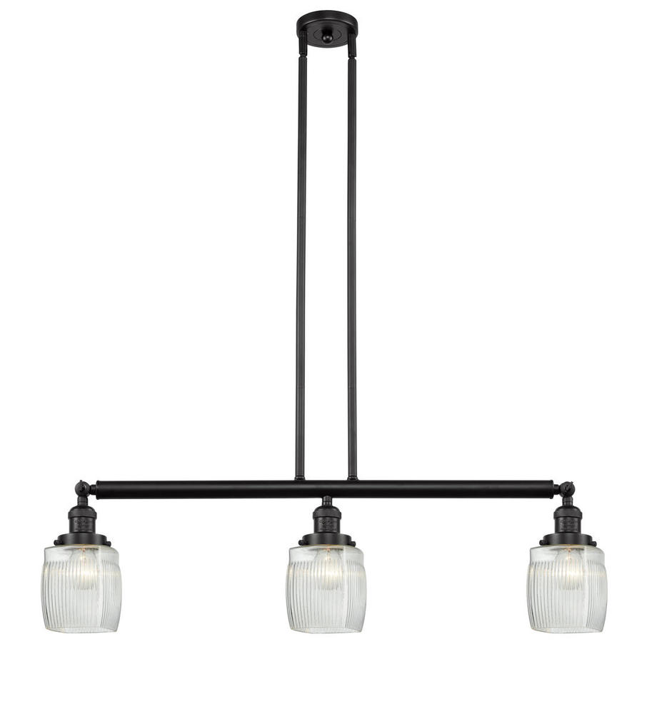 Colton - 3 Light - 38 inch - Oil Rubbed Bronze - Stem Hung - Island Light