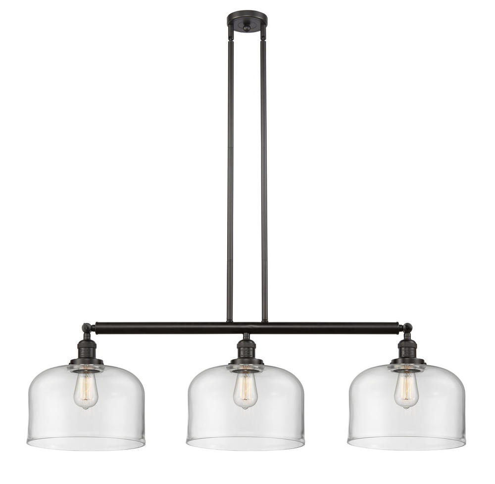 Bell - 3 Light - 42 inch - Oil Rubbed Bronze - Stem Hung - Adjustable Island Light