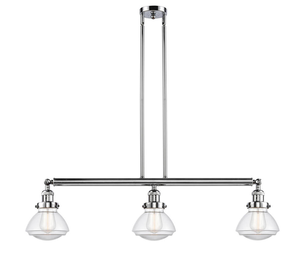 Olean - 3 Light - 39 inch - Polished Chrome - Stem Hung - Island Light