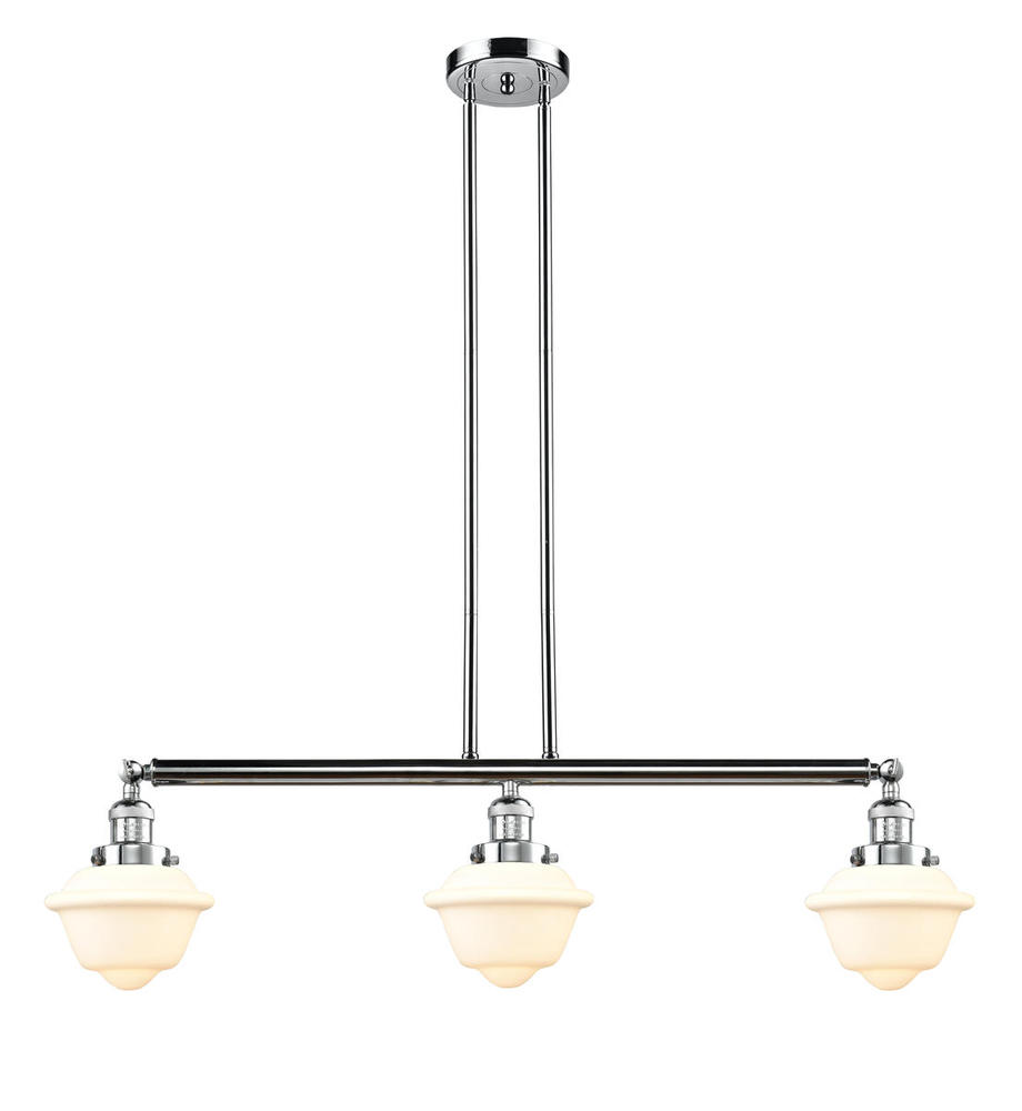 Oxford - 3 Light - 40 inch - Polished Chrome - Stem Hung - Island Light