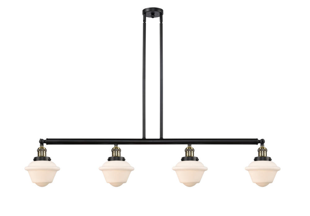 Oxford - 4 Light - 52 inch - Black Antique Brass - Stem Hung - Adjustable Island Light