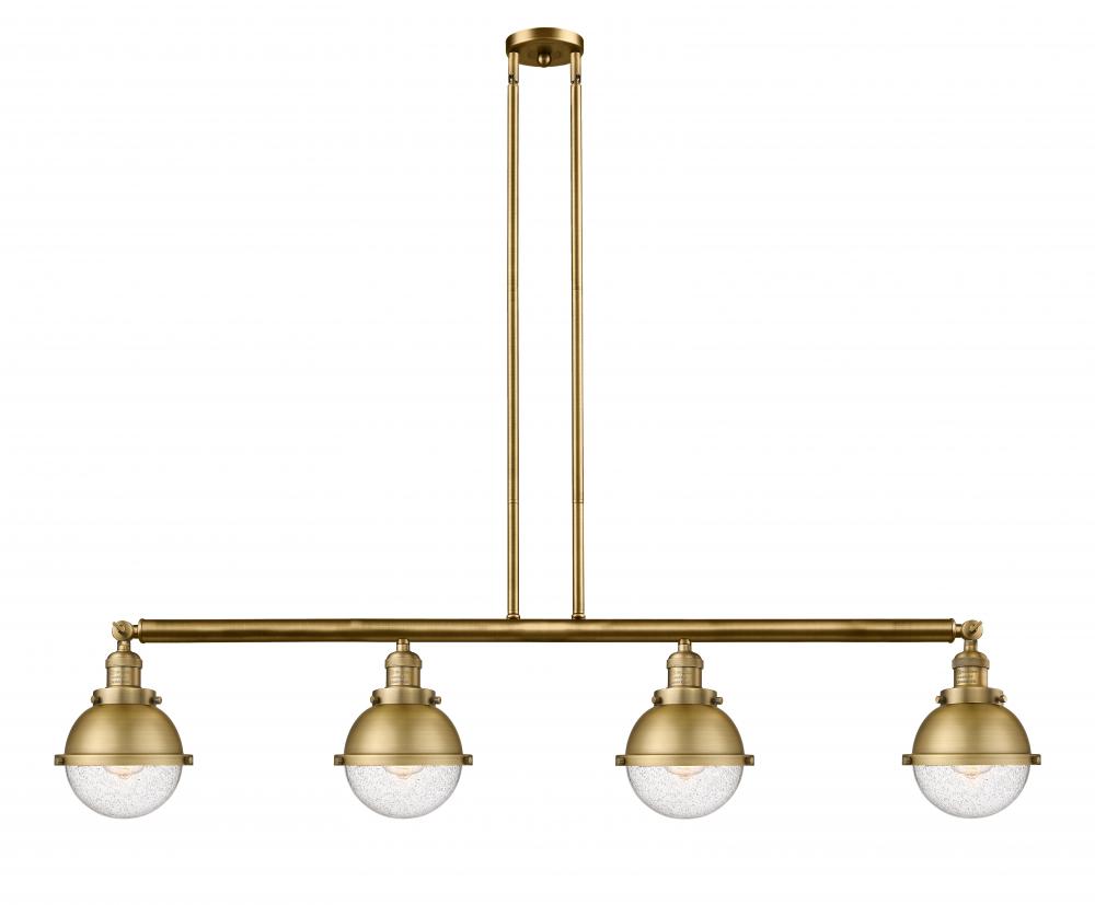 Hampden - 4 Light - 52 inch - Brushed Brass - Stem Hung - Island Light