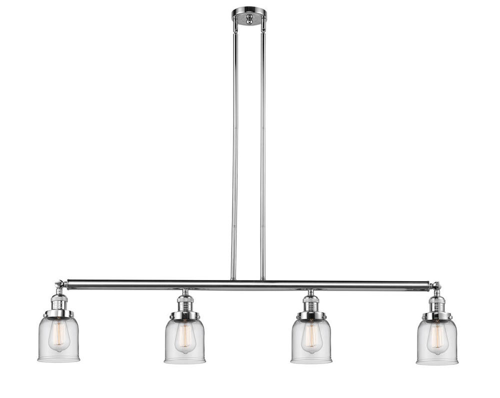 Bell - 4 Light - 50 inch - Polished Chrome - Stem Hung - Adjustable Island Light