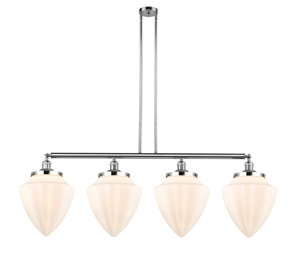 Bullet - 4 Light - 50 inch - Polished Chrome - Stem Hung - Island Light