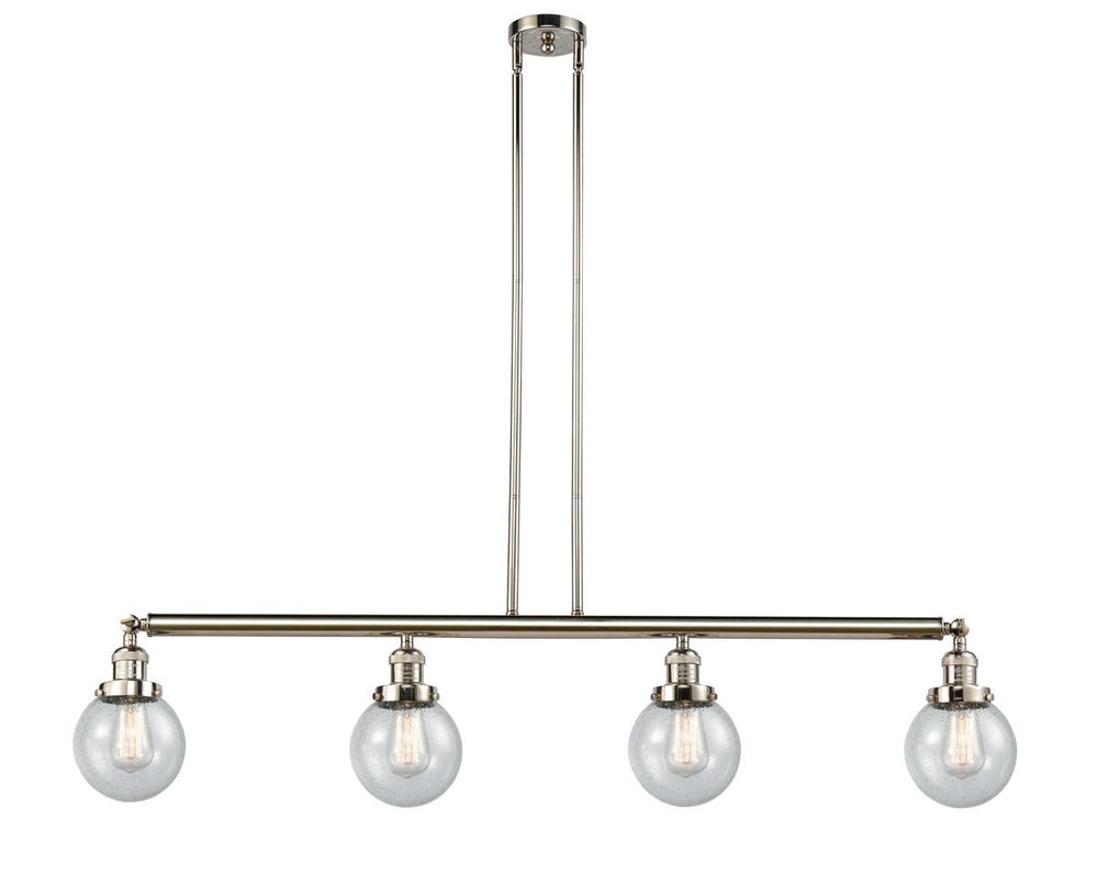 Beacon - 4 Light - 51 inch - Polished Nickel - Stem Hung - Adjustable Island Light