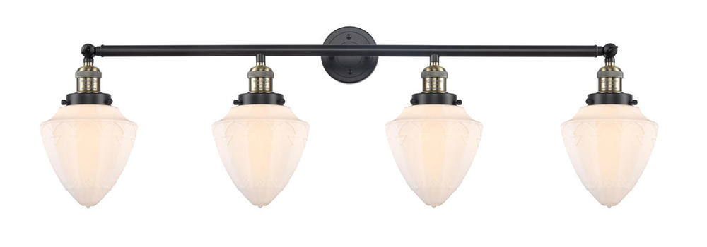 Bullet - 4 Light - 46 inch - Black Antique Brass - Bath Vanity Light