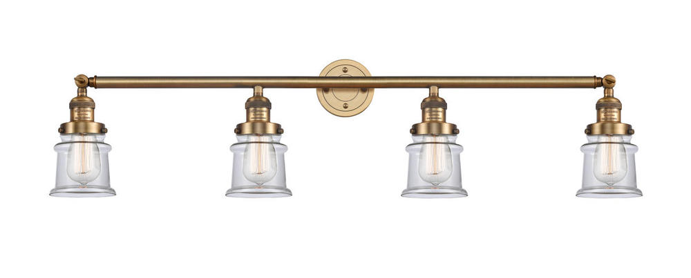 Canton - 4 Light - 42 inch - Brushed Brass - Bath Vanity Light