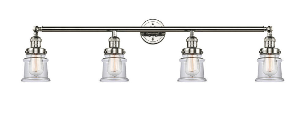 Canton - 4 Light - 42 inch - Polished Nickel - Bath Vanity Light