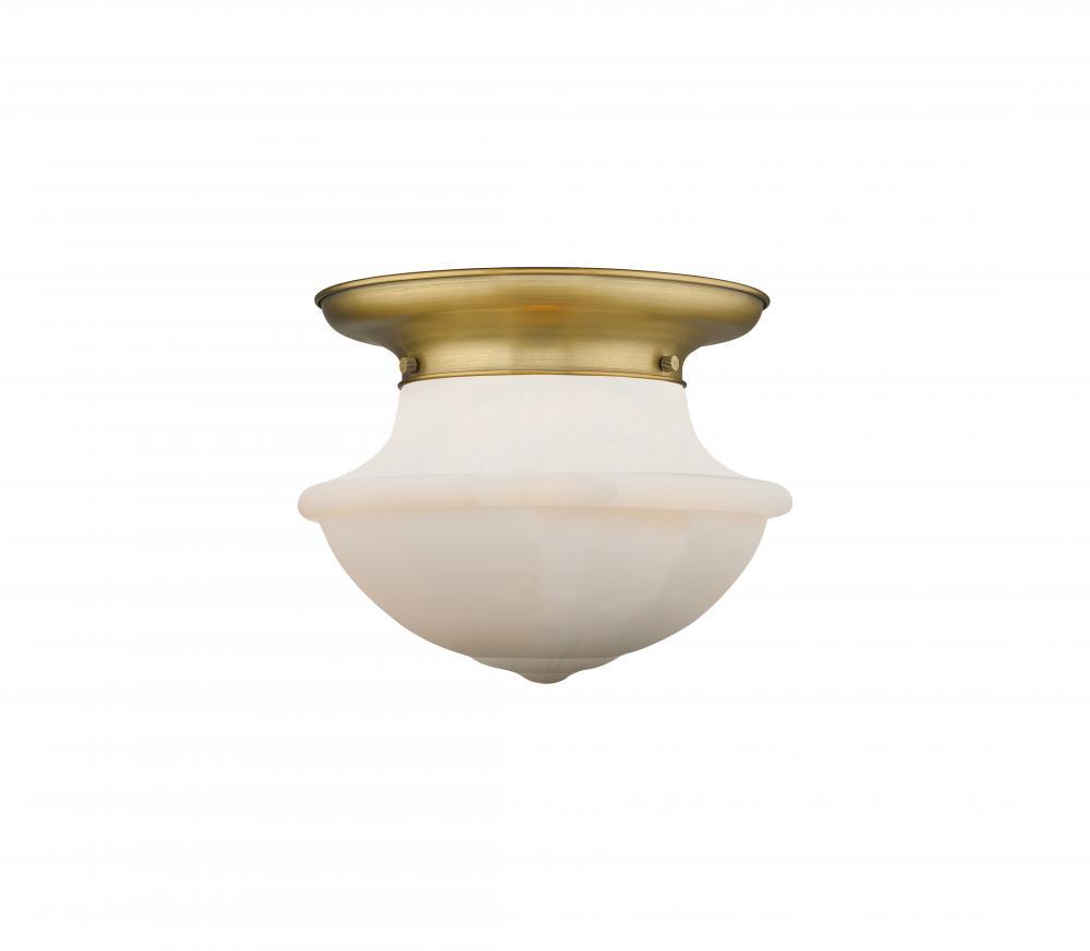 Oxford - 1 Light - 14 inch - Brushed Brass - Flush Mount