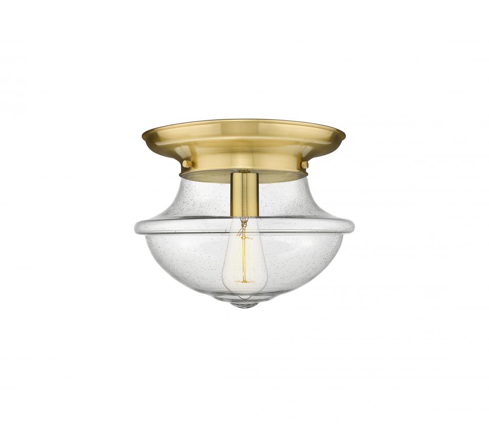 Oxford - 1 Light - 14 inch - Satin Gold - Flush Mount