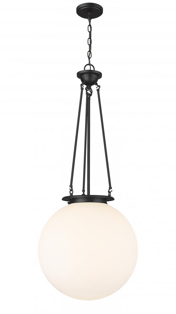 Beacon - 1 Light - 18 inch - Matte Black - Chain Hung - Pendant