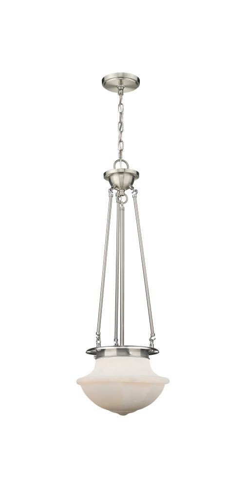 Oxford - 1 Light - 12 inch - Satin Nickel - Pendant