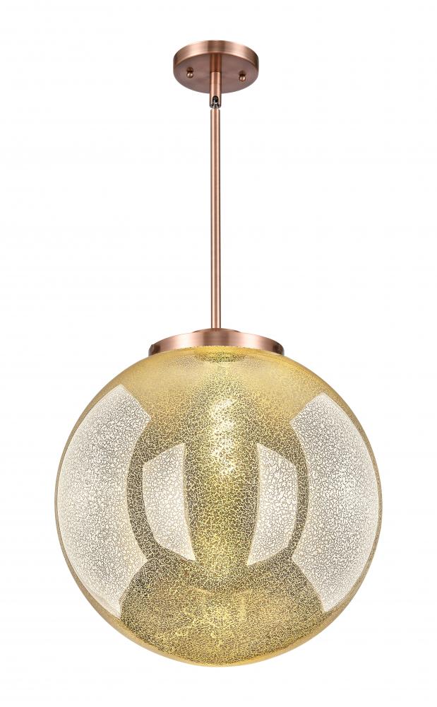 Beacon - 1 Light - 16 inch - Antique Copper - Stem Hung - Pendant