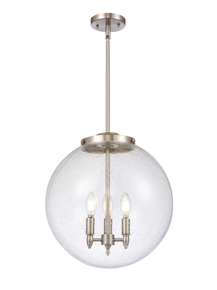 Beacon - 3 Light - 16 inch - Brushed Satin Nickel - Cord hung - Pendant