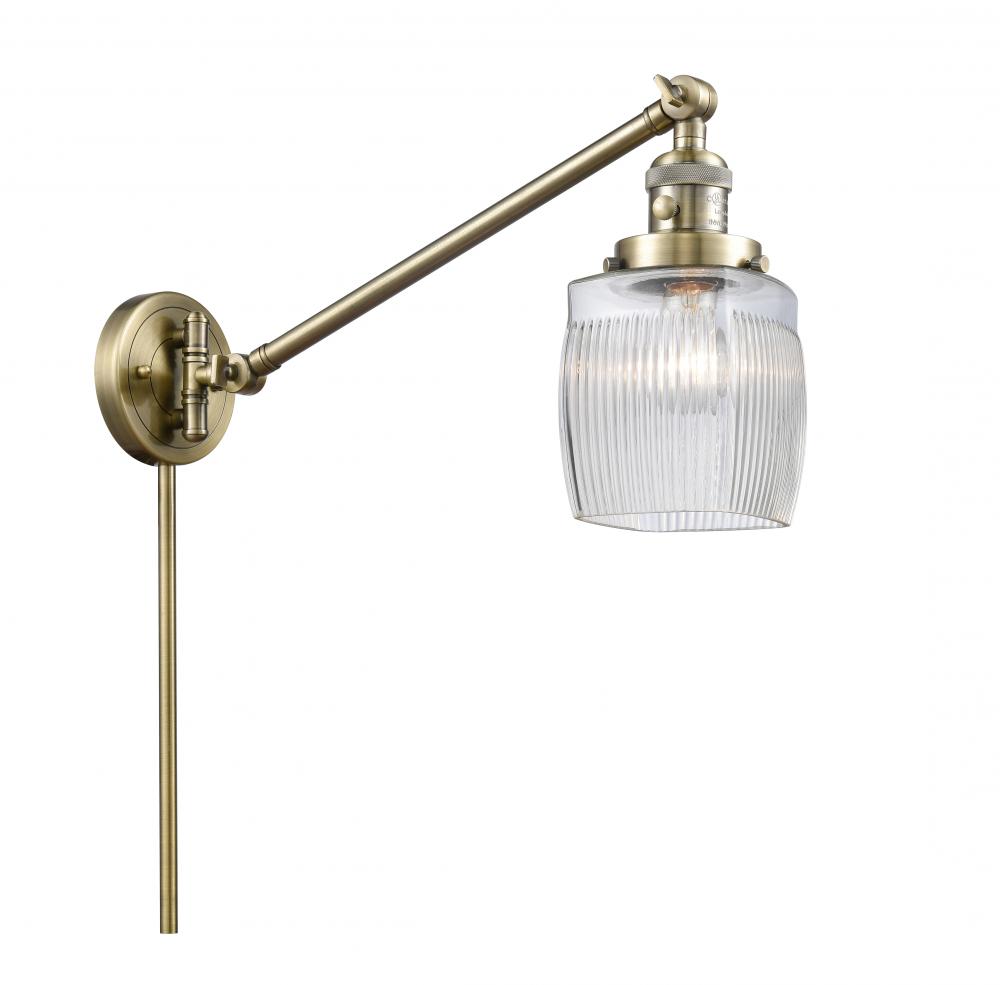 Colton - 1 Light - 8 inch - Antique Brass - Swing Arm