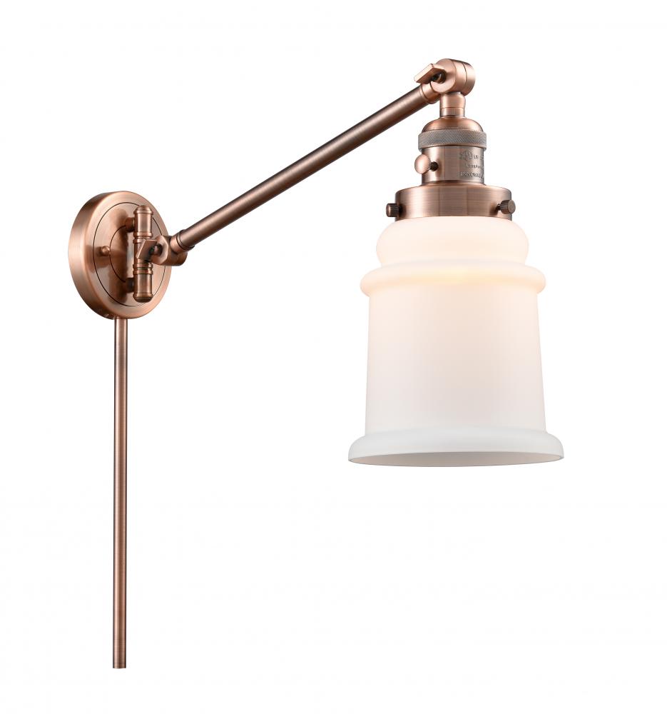 Canton - 1 Light - 8 inch - Antique Copper - Swing Arm