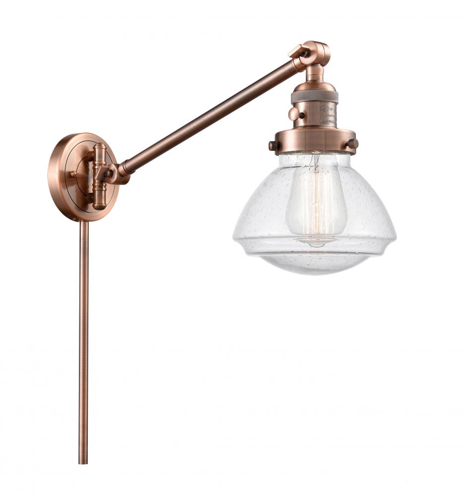 Olean - 1 Light - 9 inch - Antique Copper -Adjustable Swing Arm