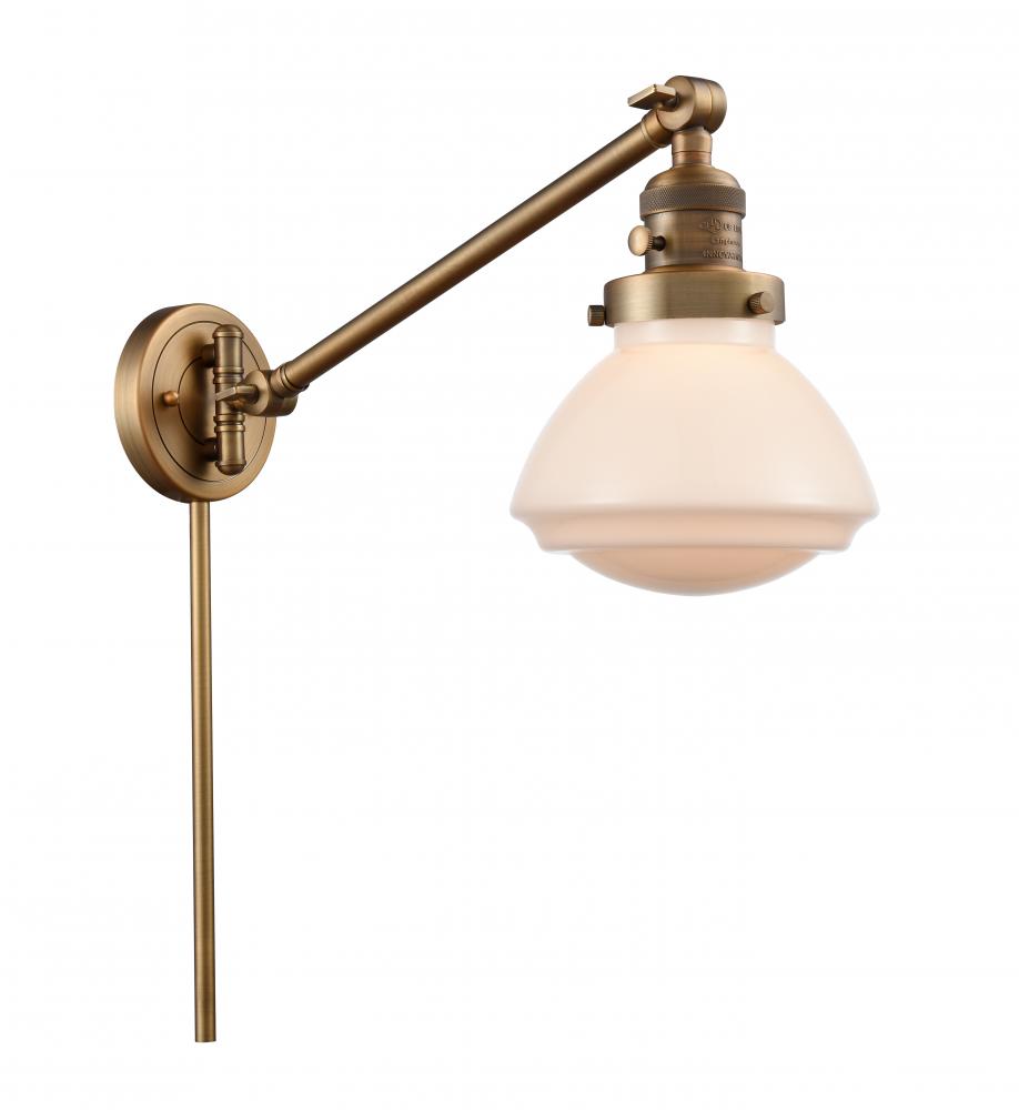 Olean - 1 Light - 9 inch - Brushed Brass -Adjustable Swing Arm