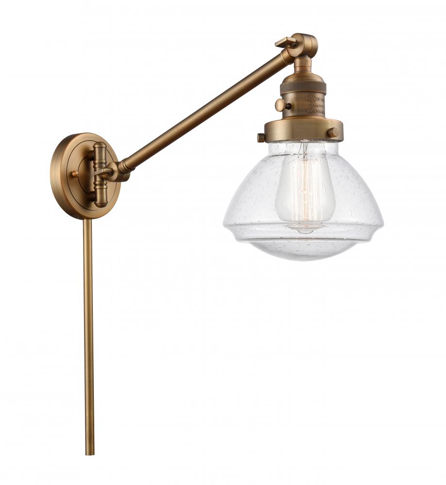 Olean - 1 Light - 9 inch - Brushed Brass - Swing Arm