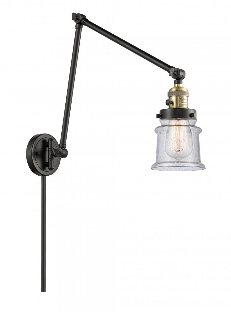 Canton - 1 Light - 8 inch - Black Antique Brass - Swing Arm