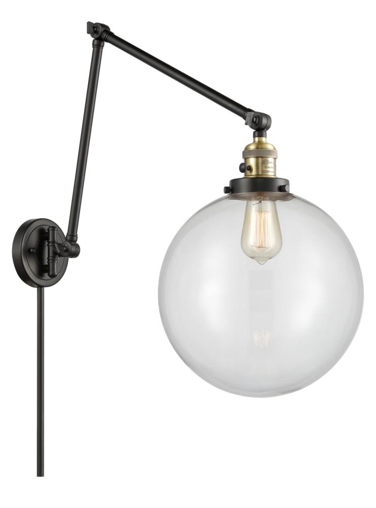 Beacon - 1 Light - 12 inch - Black Antique Brass - Swing Arm