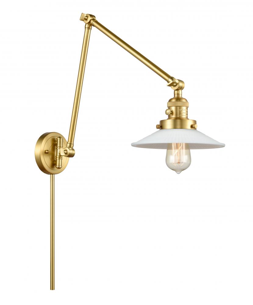 Halophane - 1 Light - 9 inch - Satin Gold - Swing Arm