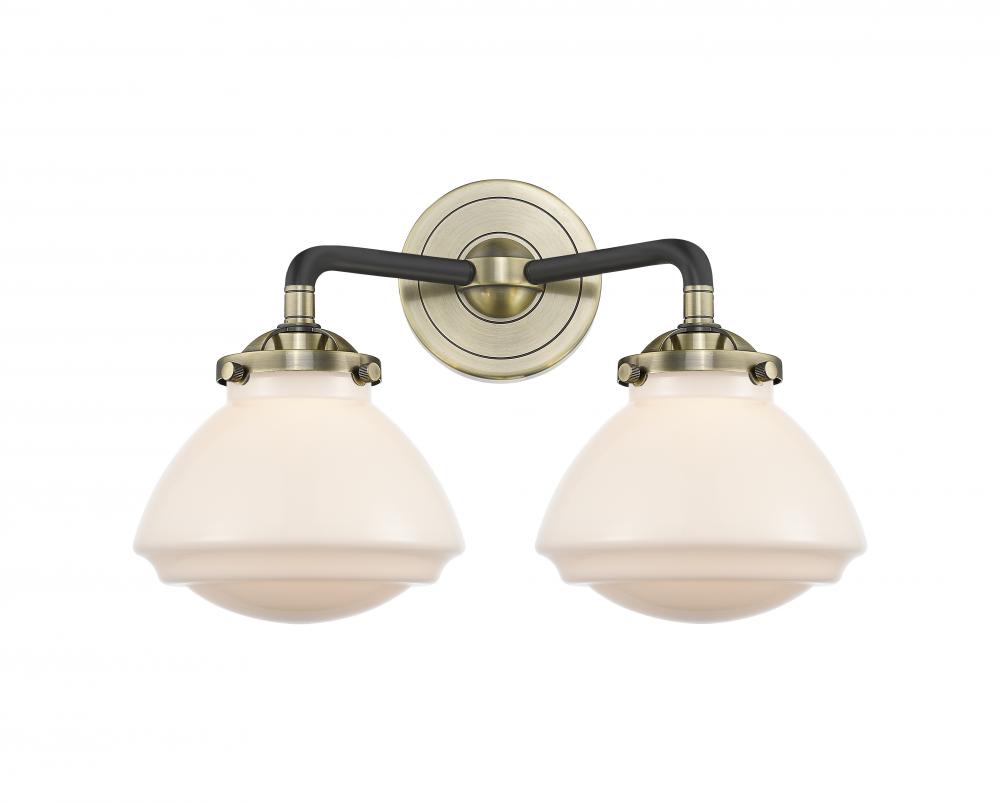 Olean - 2 Light - 15 inch - Brushed Satin Nickel - Bath Vanity Light