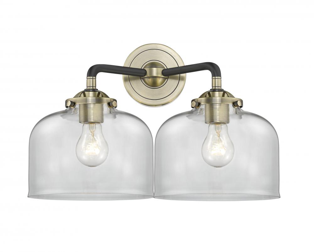 Large Bell 2 Light Bath Vanity Light