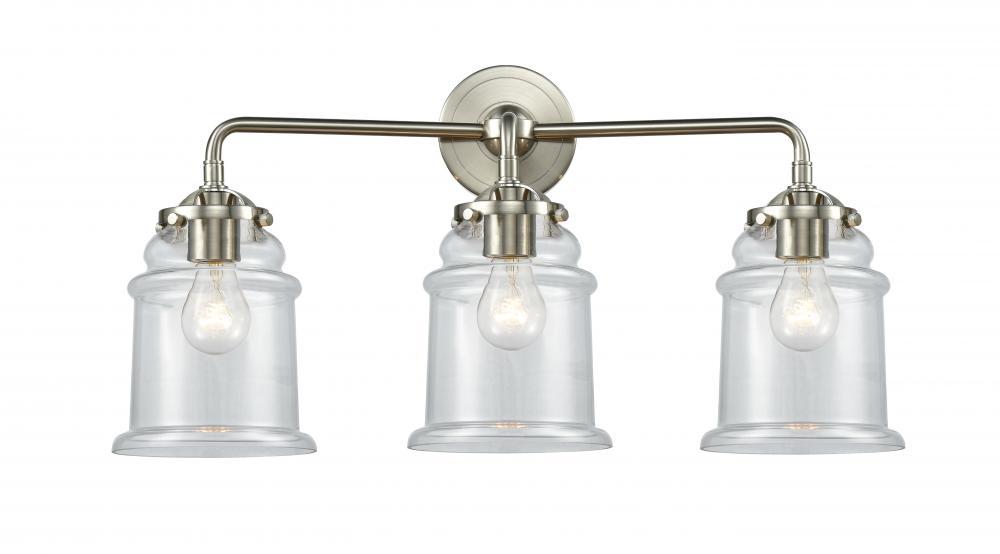 Canton - 3 Light - 24 inch - Brushed Satin Nickel - Bath Vanity Light