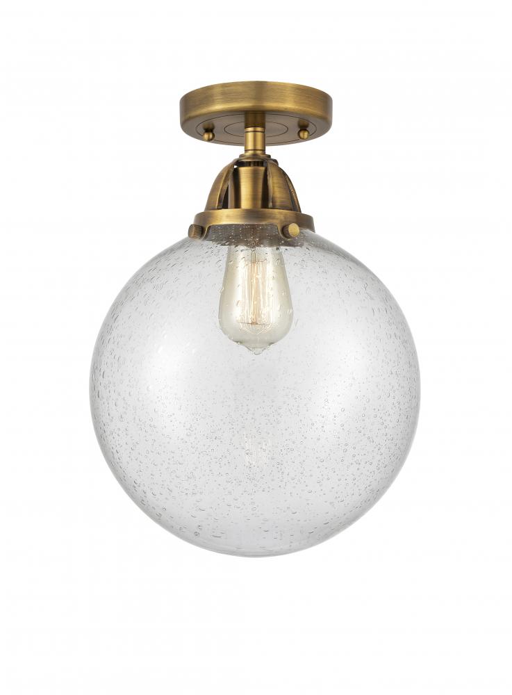 Beacon - 1 Light - 10 inch - Brushed Brass - Semi-Flush Mount