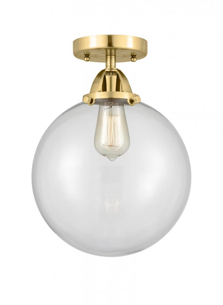 Beacon - 1 Light - 10 inch - Satin Gold - Semi-Flush Mount