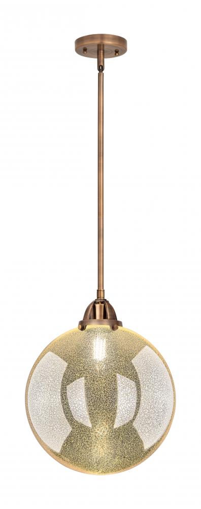 Beacon - 1 Light - 12 inch - Antique Copper - Cord hung - Mini Pendant