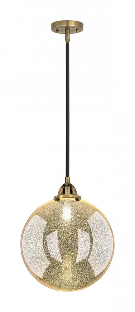 Beacon - 1 Light - 12 inch - Black Antique Brass - Cord hung - Mini Pendant