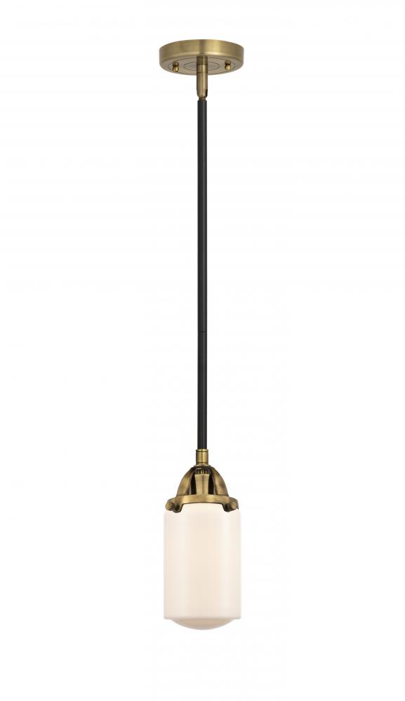 Dover - 1 Light - 5 inch - Black Antique Brass - Cord hung - Mini Pendant