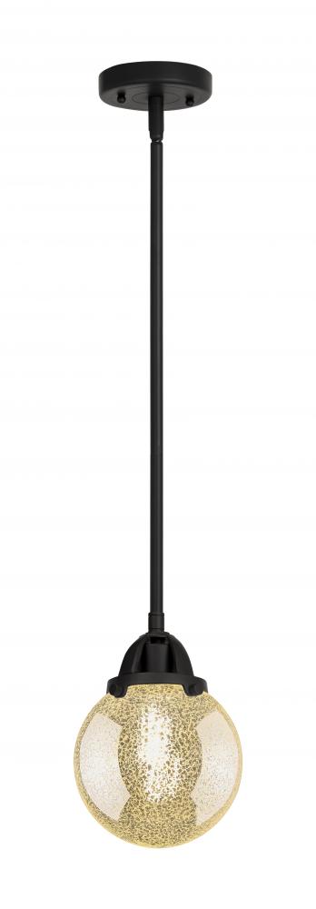 Beacon - 1 Light - 6 inch - Matte Black - Cord hung - Mini Pendant